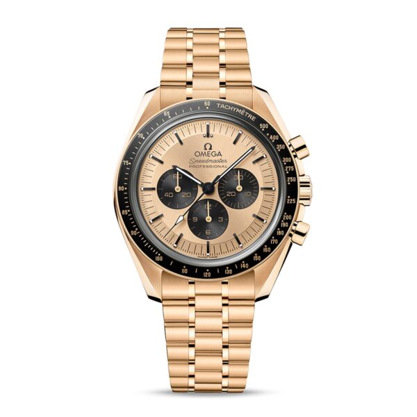 Speedmaster Moonwatch Professional Co-Axial Master Chronometer Chronograph 42mm Mens Watch Gold