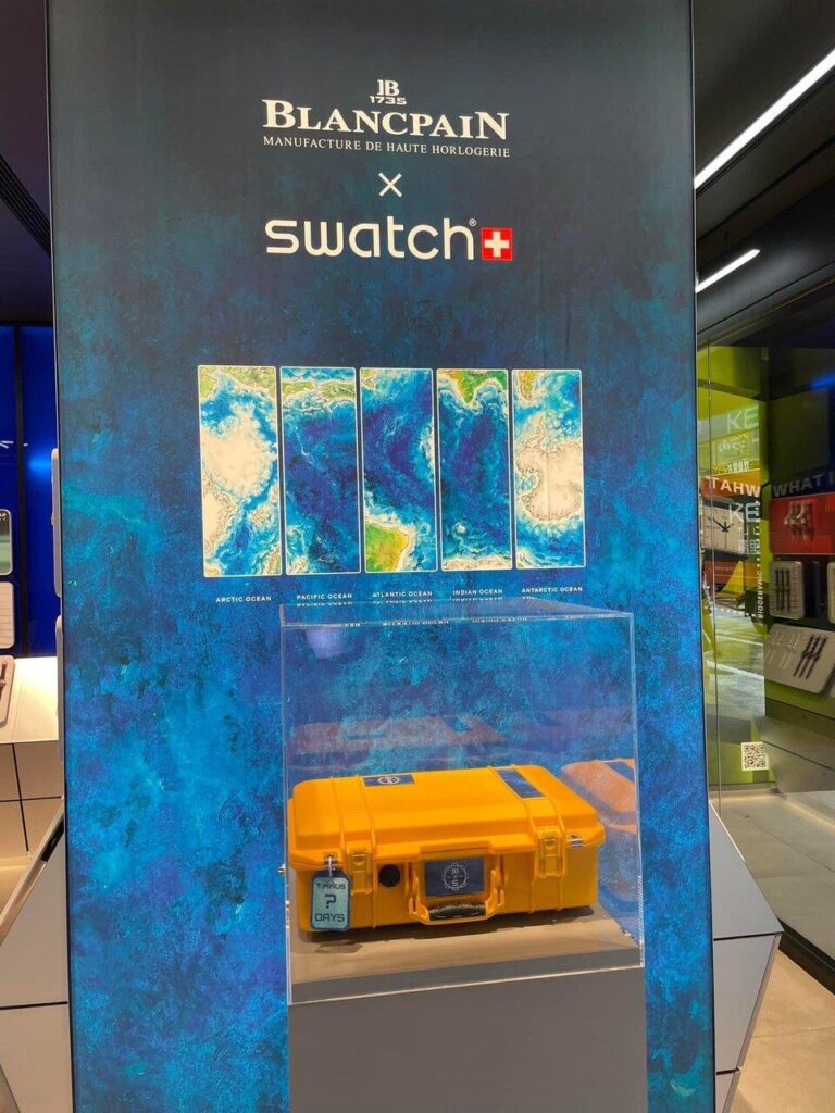 Blancpain x Swatch box in store