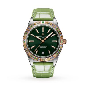 Chronomat Automatic 36 South Sea Green Leather Strap Ladies Watch