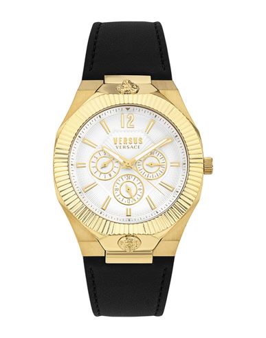 Versus Versace Echo Park Multifunction Leather Watch Man Wrist watch Gold Size ONESIZE Stainless Steel